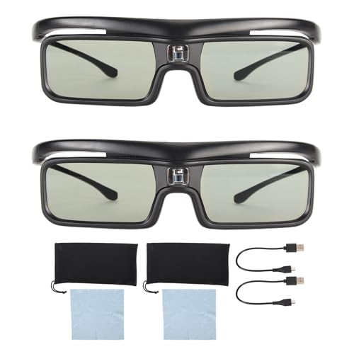 DLP Link 3D-Brille, Wiederaufladbare Aktive Verschlusszeit für LTV-2500, LTV-3000 Pro, LTV-3500 Pro für Vanish TV & Andere DLP-Link 3D-Projektoren DLP Link 3D-Brille, Wiederaufladbare Aktive Verschlusszeit für LTV-2500, LTV-3000 Pro, LTV-3500 Pro für Vanish TV & Andere DLP-Link 3D-Projektoren von Yanmis