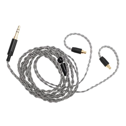 Ersatz-Upgrade-Kabel für IE100 Pro IE400 Pro IE500 Pro, 3,5-mm-Stereo-Stecker, Kopfhörer-Ersatz-Audio-Upgrade-Kabel, Versilbertes Kupfer-Ohrhörer-Ersatz-Soundkabel, 3,9 Fuß von Yanmis