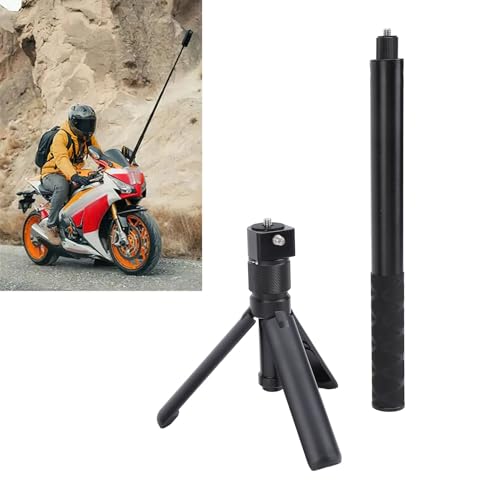 Unsichtbarer Selfie-Stick, 120 cm Ausziehbarer Selfie-Stick mit Einziehbarem Stativ, Ideal für 360-Grad-Fotografie für Sportkameras Wie für X4, für X3, für ONE X2 von Yanmis