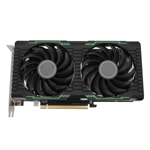 Yanmis 8 GB DDR5 256 Bit Computer-Grafikkarte, Verstärkte Leiterplatte, Leiser Doppelter Lüfter, Flüssiges Spielerlebnis, 2432 Stream-Prozessoren, PCI Express 3.0 16X von Yanmis