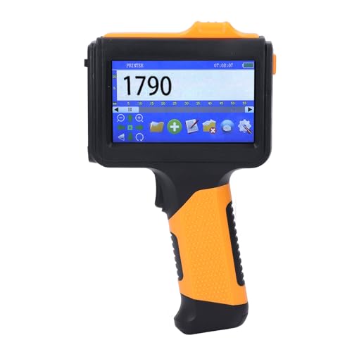 Yanmis Handheld-Tintenstrahldrucker, Tragbares 12,7-mm-Bluetooth-Tintenstrahlcodiergerät mit Tintenpatrone für QRCode-Barcode-Produktionsdatum-Uhrzeit-Logo-Chargennummerndruck von Yanmis