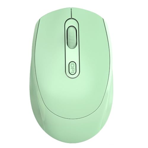 Yanmis Kabellose Optische Maus, 2,4 GHz, Dual-Modus, USB-Maus, Langlebig, Hohe Genauigkeit, Ergonomisches Design, Computermaus, Bunt (Grüne wasserfeste Leinwand) von Yanmis