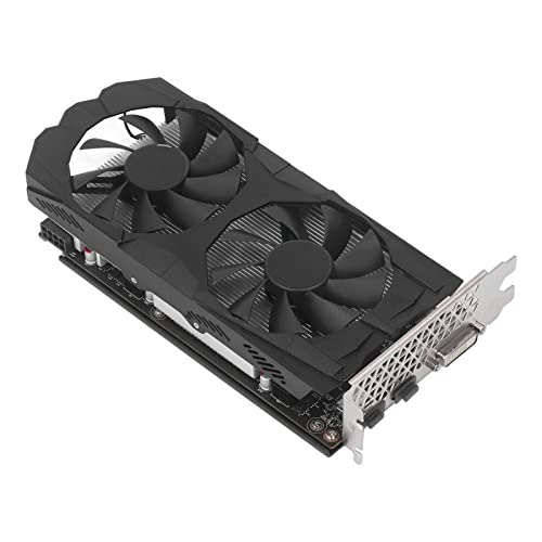 Yanmis RX 580 Grafikkarte, 256Bit GDDR5 1284/1500MHz PCI Express 3.0 Gaming GPU Grafikkarte, HDMI DVI DP mit Zwei Lüftern für Büro- und PC-Gaming (RX580 8G D5) von Yanmis