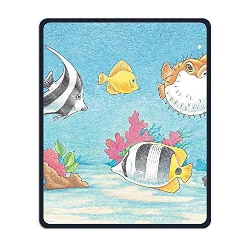 Yanteng Die genaue nähte und dauerhafte buntstifte Fisch individuelle Mousepad wasserdichte mousepads MIT rutschfesten Gummi - Basis in der Forschung Spielen Männer und Frauen im Büro Mousepad von YENDOSTEEN