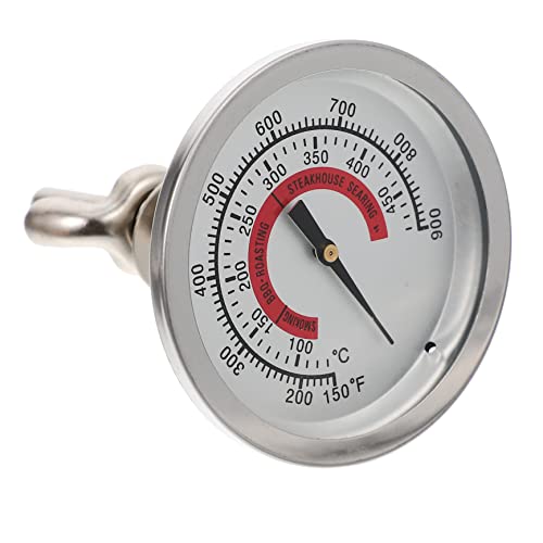 Yardenfun BBQ Temperaturanzeige Bimetall Thermometer Für Grill Und Ofen Hochpräzises BBQ Thermometer Zur Überwachung Der Ofentemperatur Ideal Für Grillliebhaber Und Kochenthusiasten von Yardenfun