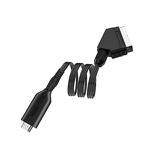 Yardenfun Scart-adapterkabel Kabel Dvd Konverter 1080p Videoskalierer 1080p-videokonverter Audio-video-konverter Video-adapterkabel Video-scart-kabel Videokonverterkabel Black Kupfer von Yardenfun