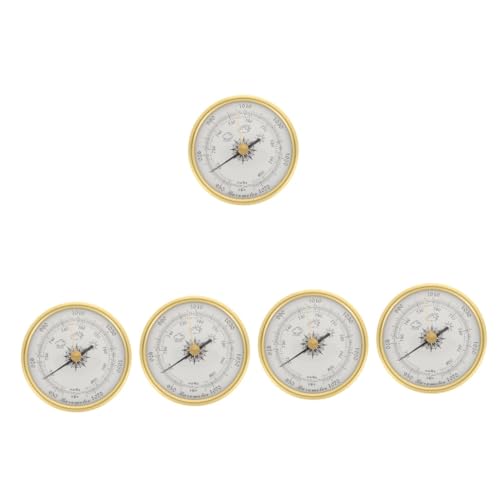 Yardwe 5St Barometer Innenthermometer Fieberthermometer für zu Hause druckluftmanometer wetterstationen mit außensensor hohe Präzision Temperaturanzeige Aluminium-Magnesium-Legierung von Yardwe