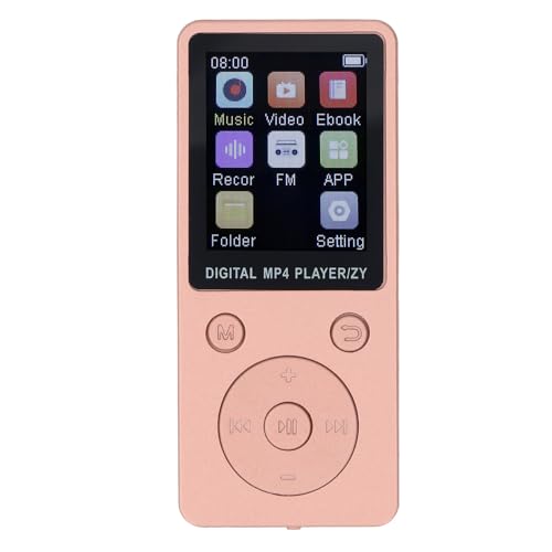 1,8-Zoll-Farb-Sc-HiFi-MP3-MP4-Player mit 5.0, Integrierter 6-GB-Speicherkarte, Anschlüssen Bis zu 28 GB, e für HiFi-Musik- und Videowiedergabe (Gold) von Yctze