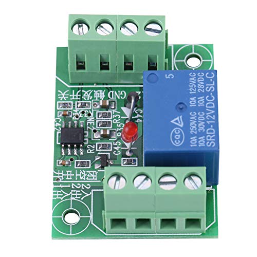 Doppelter Stabiler 12-V-Relaiscontroller – Hochleistungs-Dual-State-Relais für Automatisierungs-, Industrie- und Heimprojekte – Einfach zu Bedienen, Zuverlässig, C-Act-Design von Yctze