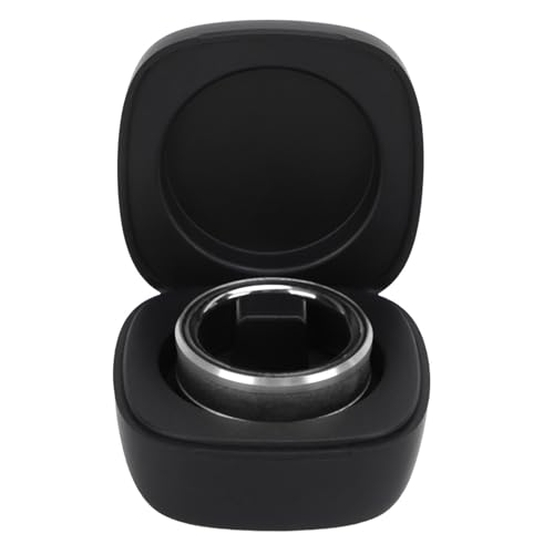 Smart Health Ring, Bluetooth-Verbindung, Aluminium-Ti-Legierung, IP68, Wasserdichter Schrittzähler, Übungs-Tracker-Ring mit Ladeetui für Damen und Herren (9) von Yctze