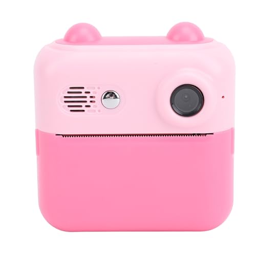 Sofortbildkamera 48MP 1080P 2,4-Zoll-IPS-Bildschirm Unterstützt Digitalzoom Kinder Digitale Selfie-Kamera Spielzeug (PINK) von Yctze