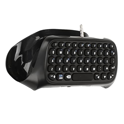 Wireless Controller Keyboard für PS4, Gamepad Chatpad Message Keyboard, Multifunktions-Mini-Bluetooth-Tastatur für PS4 Slim für PS4 Pro, 3,5-mm-Audiobuchse von Yctze