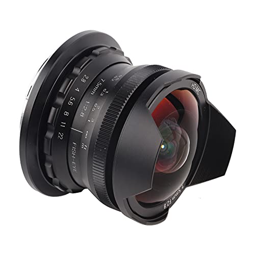 Yctze 7,5 Mm F2,8 Verbessertes Spiegelloses Fisheye-Kameraobjektiv, Optimierte Bildgebung für Z-Mount, Kompatibel mit Z6 Z7 Z50-Modellen, Schwarz (#11) von Yctze