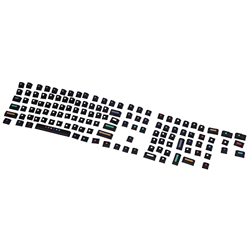 Yctze Dot Key Dye Sublimation Mechanische Tastatur, Kompatibel mit 61/64/68/87/96/104/108 T-Tastenkappen (Black) von Yctze