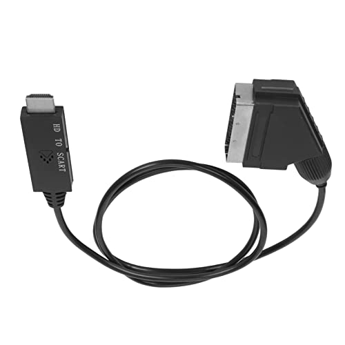 Yctze HD-Multimedia-Schnittstelle zu Scart-Kabel, HD-Multimedia-Schnittstelle Zum Scart-Kabelanschluss, PAL NTSC HD-zu-Scart-Konverter, Ein Kabel für TV, VHS, VCR, DVD von Yctze