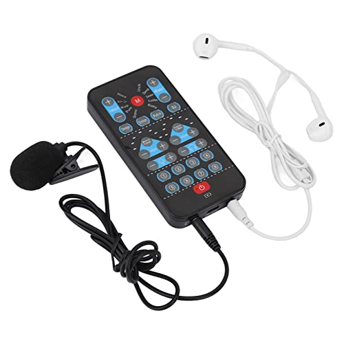Yctze -Sprachwechsler mit 8 Soundeffekten, Handheld-Soundkarte für Mobiltelefon und Computer, Unterstützung Mehrerer Sprachen, Ideal für Live-Streaming und Gaming von Yctze