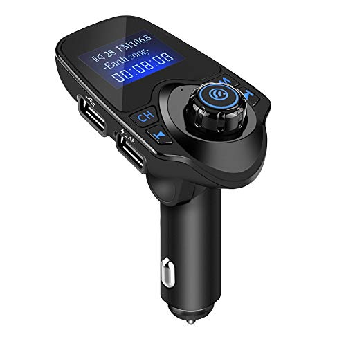 Yctze T11 Bluetooth-Freisprecheinrichtung, MP3-Player, FM-Transmitter, USB-Ladegerät Auto Ladegerät Zigarettenanzünder Auto Bluetooth FM Sender von Yctze