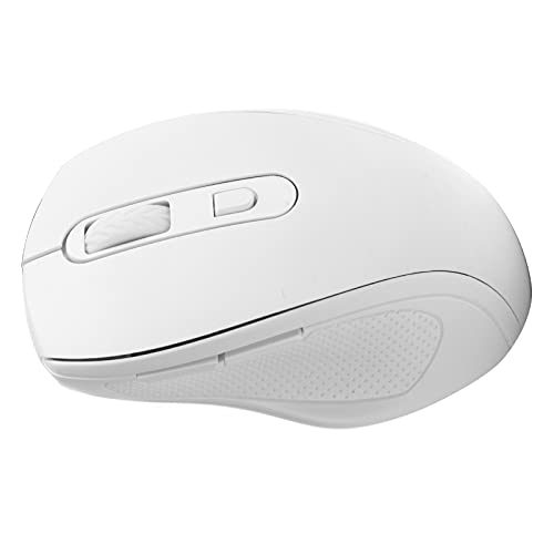 Yctze Tragbare Maus 2,4 G Office Gaming Ergonomische Mäuse 1600 DPI 6 Tasten Mobile Maus Optische Mäuse mit USB-Empfänger für Notebook-Desktop-Computer 1600 6 Tasten Mobile (White) von Yctze