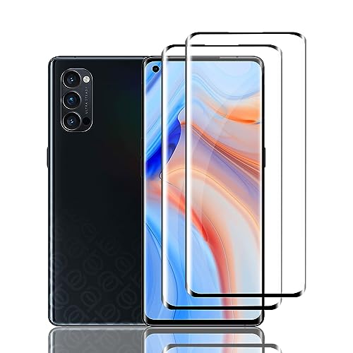 Ydiciv 2 Stück Schutzfolie für OPPO Reno4 Pro 5G Panzer Schutz Glas, [9H Härte Glas], [HD Klar Schutzglas], [No-Bubble], für OPPO Reno4 Pro 5G von Ydiciv