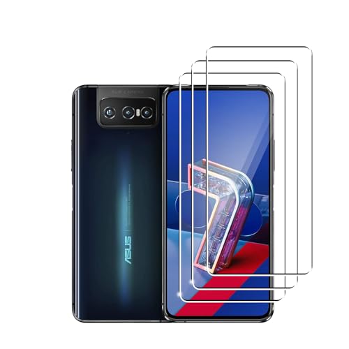 Ydiciv 3 Stück Schutzfolie für ASUS Zenfone 7 Panzer Schutz Glas, [9H Härte Glas], [HD Klar Schutzglas], [No-Bubble], für ASUS Zenfone 7 von Ydiciv