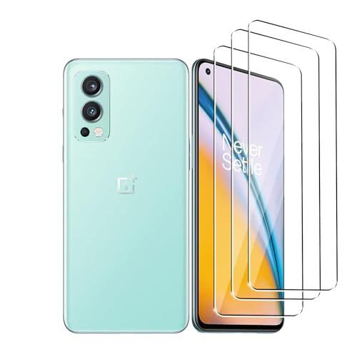 Ydiciv 3 Stück Schutzfolie für OnePlus Nord 2 5G Panzer Schutz Glas, [9H Härte Glas], [HD Klar Schutzglas], [No-Bubble], für OnePlus Nord 2 5G von Ydiciv