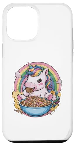 Hülle für iPhone 12 Pro Max Positives Einhorn mit Müsli Schale von !!!Yeah Einhorn Designz