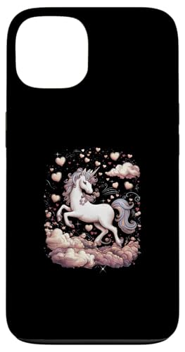 Hülle für iPhone 13 Magisches Einhorn mit Herzen von !!!Yeah Einhorn Designz