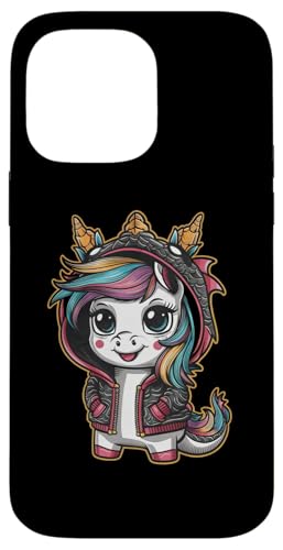 Hülle für iPhone 14 Pro Max Kawaii Einhorn mit Drachen Outfit von !!!Yeah Einhorn Designz