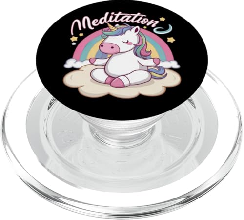 Kawaii Meditierendes Einhorn Meditation PopSockets PopGrip für MagSafe von !!!Yeah Einhorn Designz