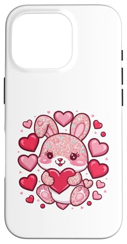 Hülle für iPhone 16 Pro Kawaii Häschen im Cartoon Stil von !!!Yeah Hase Designz