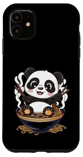 Hülle für iPhone 11 Kawaii Panda mit Ramen Schüssel von !!!Yeah Panda Designz