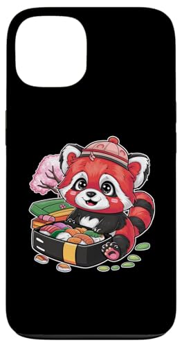 Hülle für iPhone 13 Roter Kawaii Panda mit Lunch Box von !!!Yeah Panda Designz