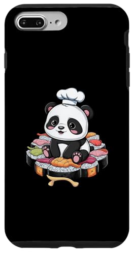 Hülle für iPhone 7 Plus/8 Plus Süßer Kawaii Panda mit großer Sushi Variation von !!!Yeah Panda Designz