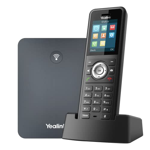 Yealink W79P DECT IP Telefon System (W70B Basis + W59R Handset) Schwarz (Generalüberholt) von Yealink