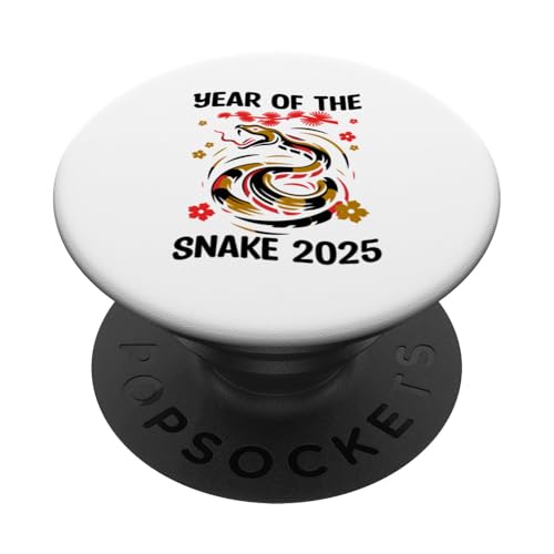 Jahr der Schlange 2025 Mondneujahr Chinesisches Neujahr 2025 PopSockets Klebender PopGrip von Year Of The Snake 2025 Chinese New Year 2025