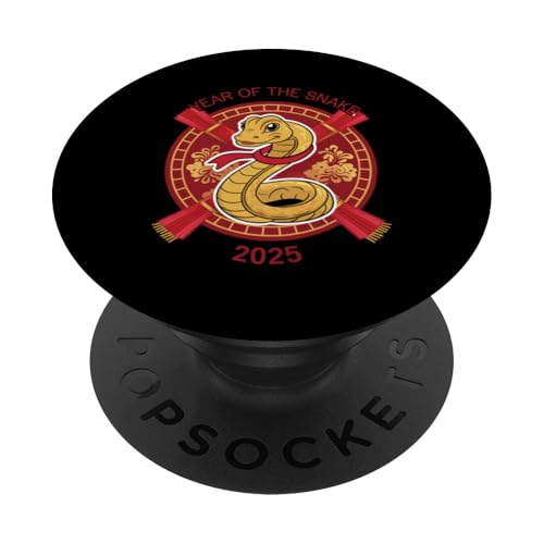 Chinesisches Neujahr 2025 Jahr der Schlange PopSockets Klebender PopGrip von Year Of The Snake 2025 Gift Lunar New Year Snake