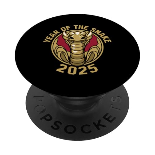 Chinesisches Neujahr 2025 Jahr der Schlange PopSockets Klebender PopGrip von Year Of The Snake 2025 Gift Lunar New Year Snake