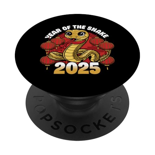 Chinesisches Neujahr 2025 Jahr der Schlange PopSockets Klebender PopGrip von Year Of The Snake 2025 Gift Lunar New Year Snake