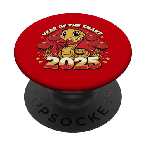 Chinesisches Neujahr 2025 Jahr der Schlange PopSockets Klebender PopGrip von Year Of The Snake 2025 Gift Lunar New Year Snake