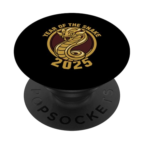 Chinesisches Neujahr 2025 Jahr der Schlange PopSockets Klebender PopGrip von Year Of The Snake 2025 Gift Lunar New Year Snake