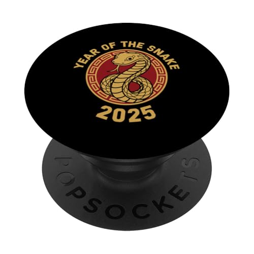 Chinesisches Neujahr 2025 Jahr der Schlange PopSockets Klebender PopGrip von Year Of The Snake 2025 Gift Lunar New Year Snake