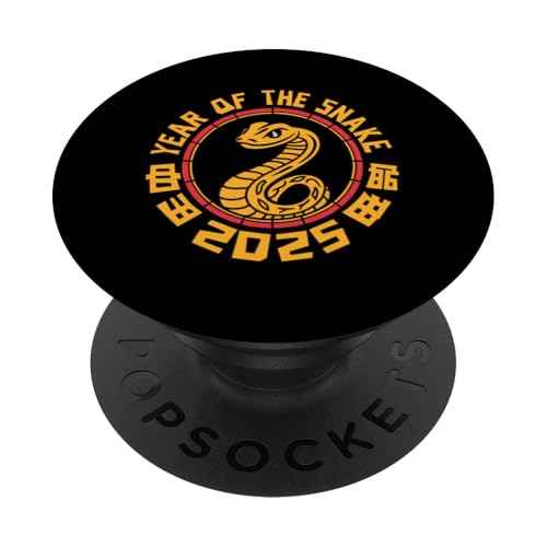 Chinesisches Neujahr 2025 Jahr der Schlange PopSockets Klebender PopGrip von Year Of The Snake 2025 Gift Lunar New Year Snake