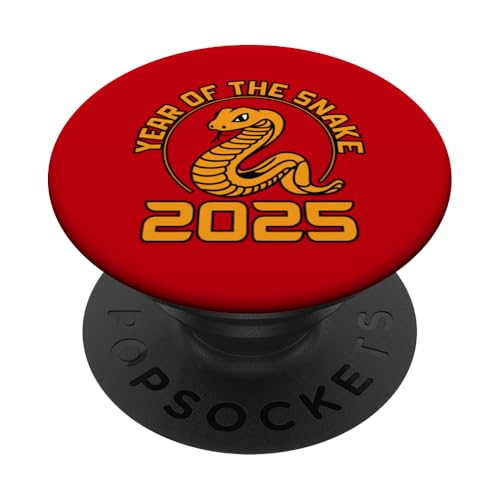 Chinesisches Neujahr 2025 Jahr der Schlange PopSockets Klebender PopGrip von Year Of The Snake 2025 Gift Lunar New Year Snake