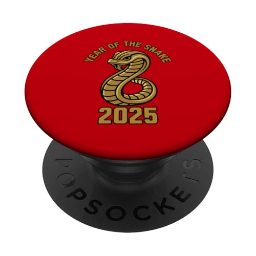 Chinesisches Neujahr 2025 Jahr der Schlange PopSockets Klebender PopGrip von Year Of The Snake 2025 Gift Lunar New Year Snake