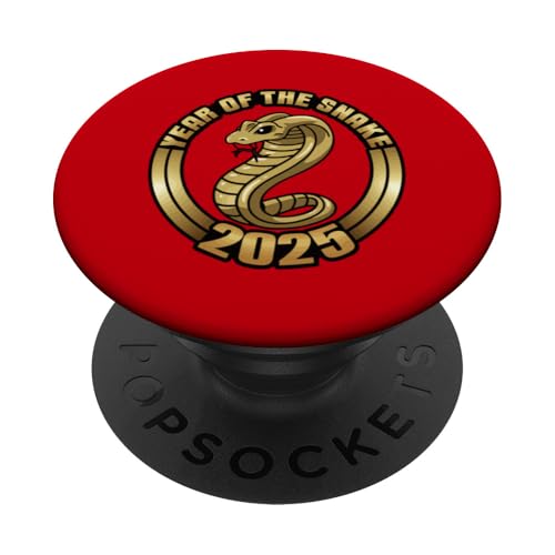 Chinesisches Neujahr 2025 Jahr der Schlange PopSockets Klebender PopGrip von Year Of The Snake 2025 Gift Lunar New Year Snake