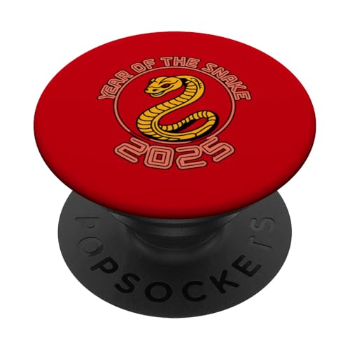 Chinesisches Neujahr 2025 Jahr der Schlange PopSockets Klebender PopGrip von Year Of The Snake 2025 Gift Lunar New Year Snake