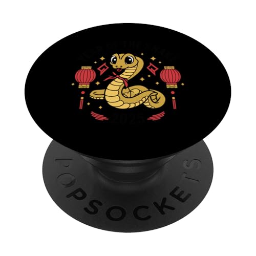 Chinesisches Neujahr 2025 Jahr der Schlange PopSockets Klebender PopGrip von Year Of The Snake 2025 Gift Lunar New Year Snake