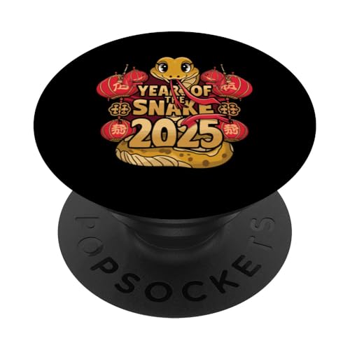 Chinesisches Neujahr 2025 Jahr der Schlange PopSockets Klebender PopGrip von Year Of The Snake 2025 Gift Lunar New Year Snake