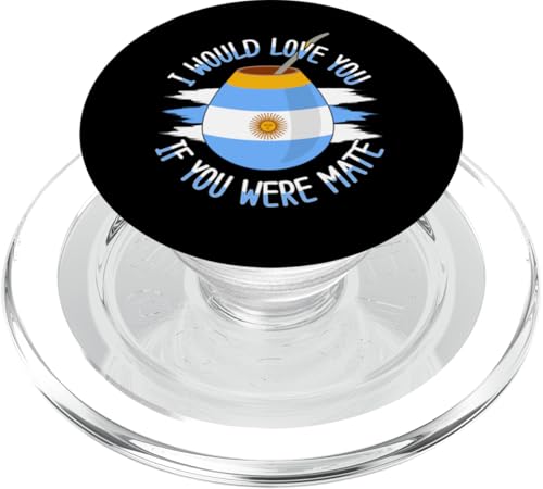 Argentinien-Flagge Argentinischer Yerba Mate Tee Bombilla PopSockets PopGrip für MagSafe von Yerba Mate Geschenk