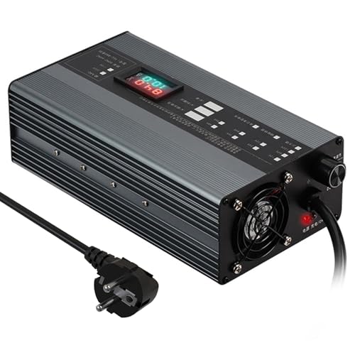 12s li ion 50.4v 12a,A,Einstellbares Auto-Batterie-Ladegerät 1-12A 36V|48V|60V|72V Lifepo4 Akku-Ladegerät Elektrofahrrad Für 30Ah-120Ah Lifepo4, Ncm,Li-Ion,Lfp Zelle Für Lithium-Batterien von Yesbon